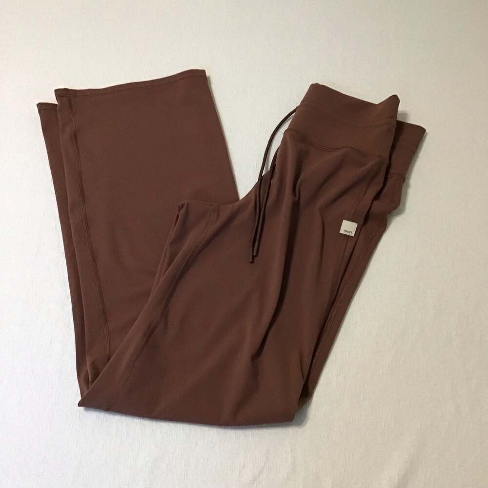Vuori Daily Wide Leg Pant Size Small Chestnut Brown Active - Picture 11 of 11